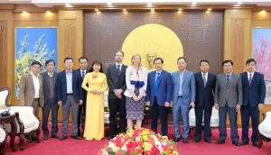 Phó Chủ tịch UBND tỉnh Lâm Đồng Nguyễn Ngọc Phúc tiếp đoàn công tác của tổ chức EUD và UNDP